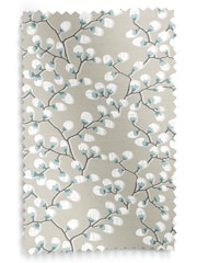Seafoam Teal Walsh Made To Measure Roman 100% Cotton Blinds - Image 6 of 6