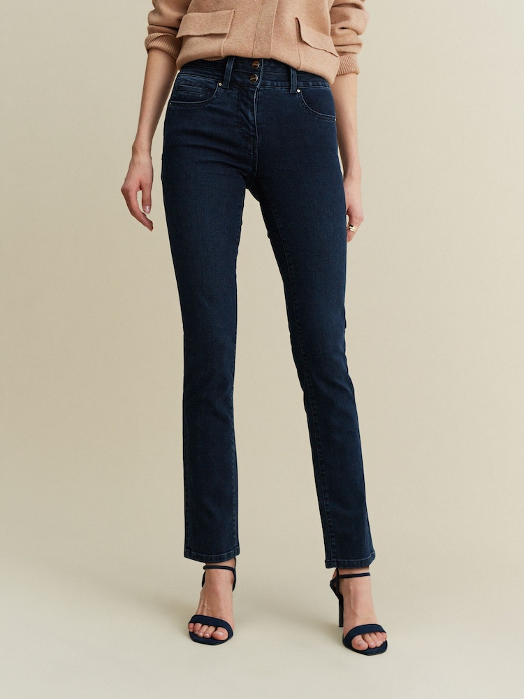 Inky Blue Denim Slim Lift And Shape Jeans - Image 2 of 6