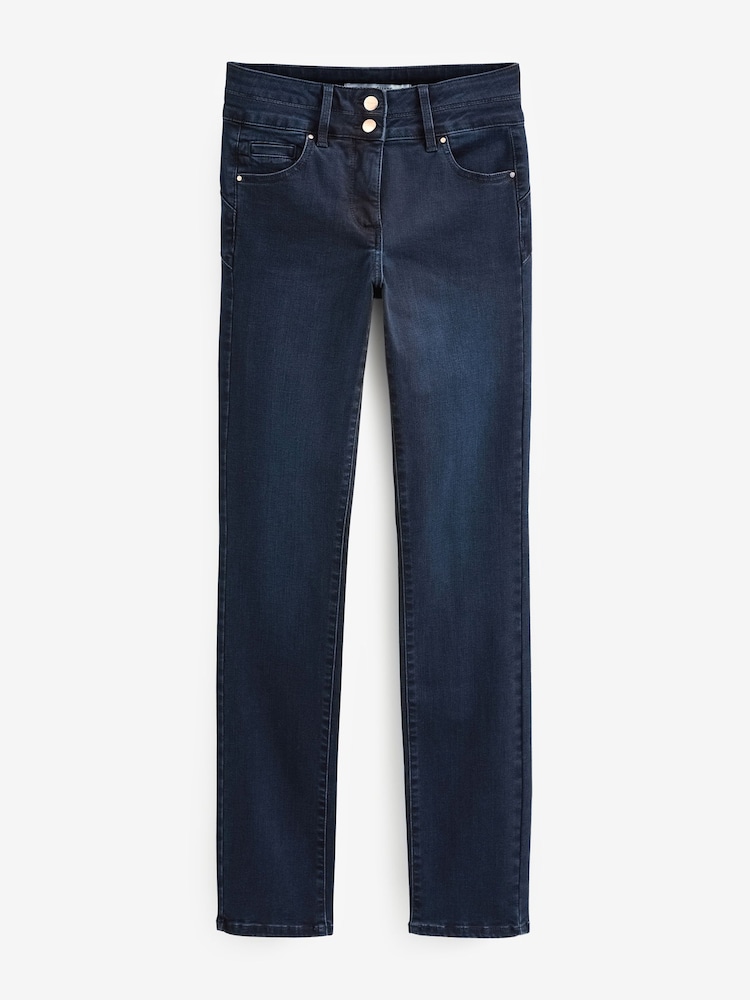 Inky Blue Denim Slim Lift And Shape Jeans - Image 6 of 6