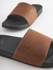 Tan Brown Motionflex Sliders - Image 4 of 6