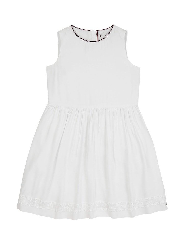 Tommy Hilfiger White Ceremonial Lace Dress - Image 1 of 2