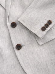 Grey Linen Blend Suit Jacket (12mths-16yrs) - Image 3 of 7