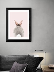 East End Prints Black Baby Bunny Tail Print by Sisi and Seb - Image 1 of 3