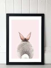 East End Prints Black Baby Bunny Tail Print by Sisi and Seb - Image 2 of 3
