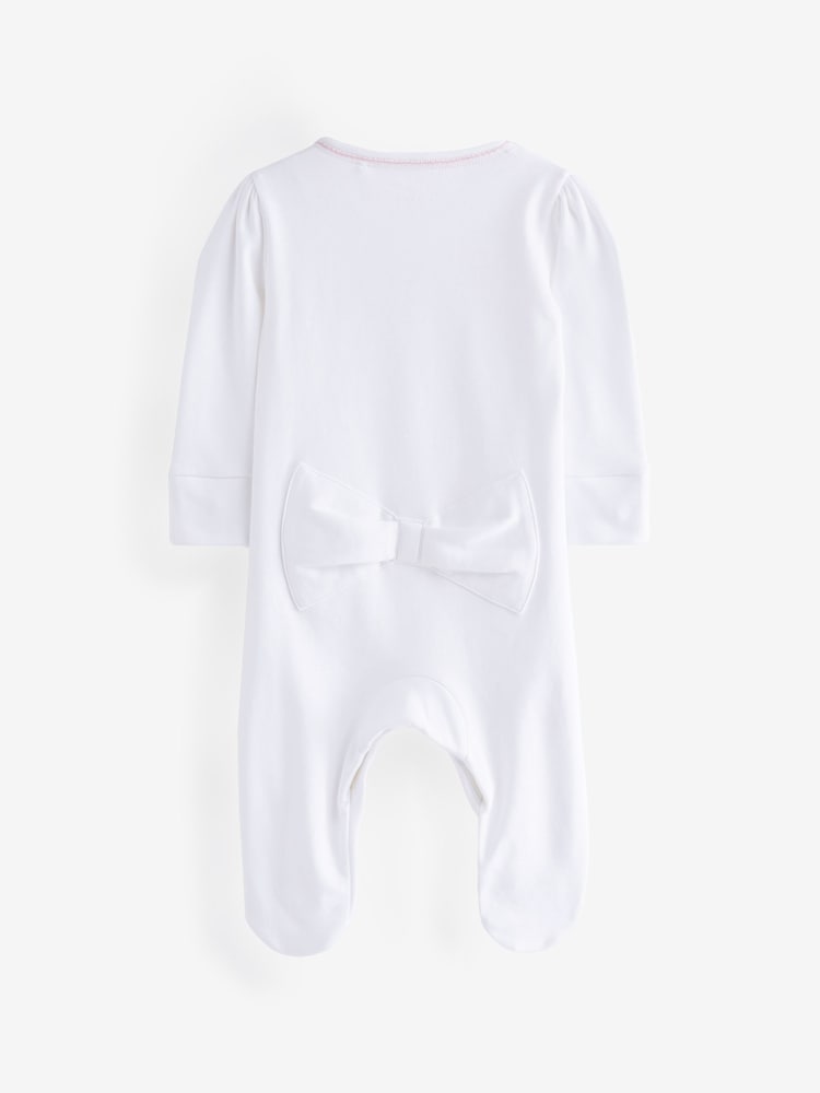 Baker by Ted Baker 2 Piece 100% Cotton Printed Sleepsuit & Hat Set - Image 3 of 6
