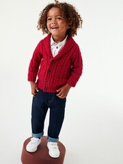 White Long Sleeve Trimmed Oxford Shirt (3mths-7yrs) - Image 3 of 9