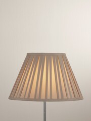 Searchlight Grey Belle Pleated Lamp Shade - Image 1 of 4
