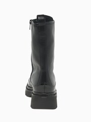 Gabor Leora Leather/Patent Black Biker Boots - Image 5 of 6