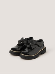 Monsoon Black Patent Mary Jane Brogue School Shoes - Image 1 of 2