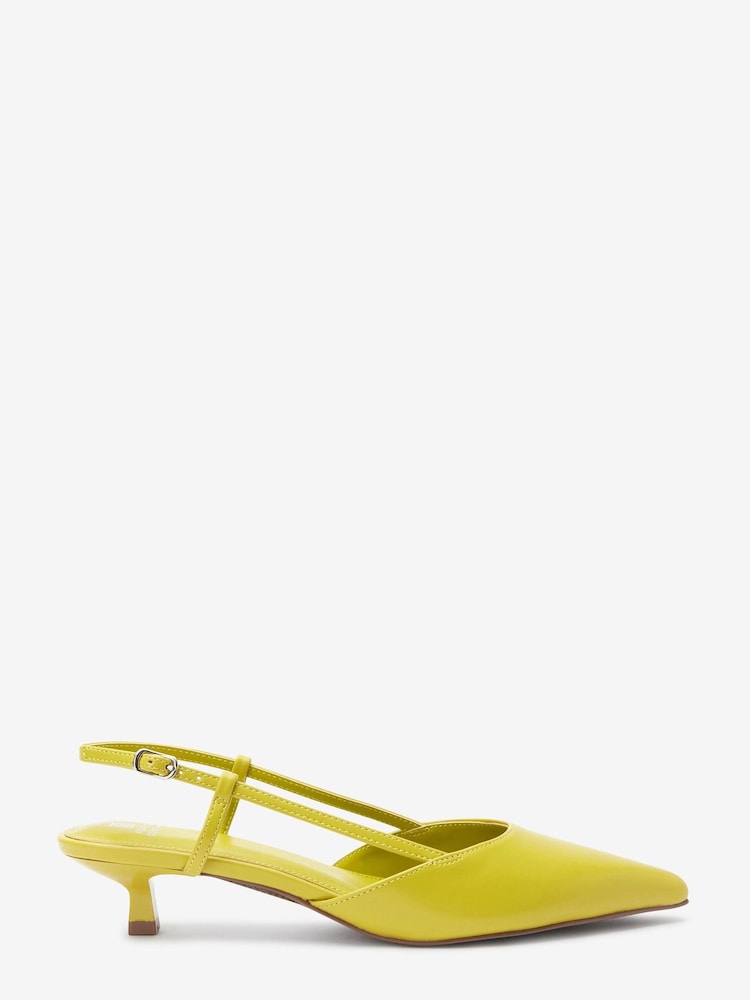 Limettengrün - Forever Comfort® Spitze Schuhe mit Fersenriemen und niedrigem Absatz - Bild 2 von 6