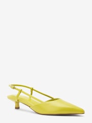 Limettengrün - Forever Comfort® Spitze Schuhe mit Fersenriemen und niedrigem Absatz - Bild 3 von 6