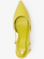 Limettengrün - Forever Comfort® Spitze Schuhe mit Fersenriemen und niedrigem Absatz - Bild 4 von 6