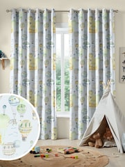 Voyage Citrus Kids Up And Away Made To Measure Curtains - Image 1 of 9