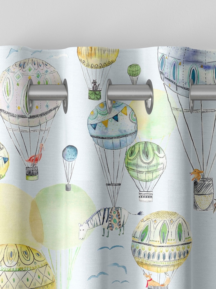 Voyage Citrus Kids Up And Away Made To Measure Curtains - Image 7 of 9