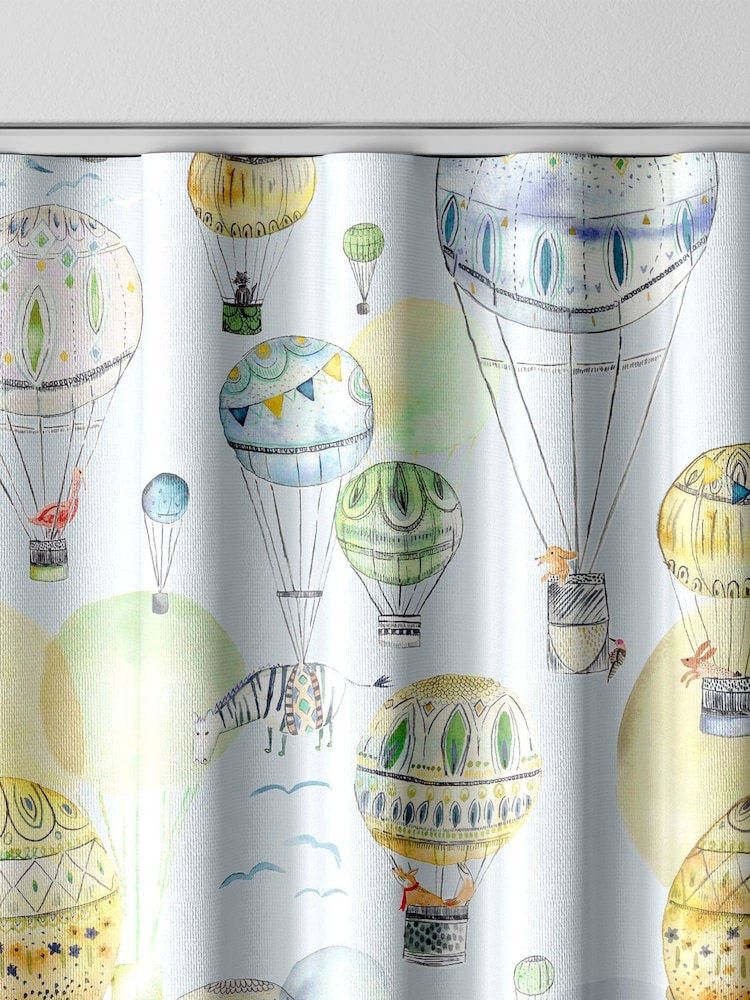 Voyage Citrus Kids Up And Away Made To Measure Curtains - Image 8 of 9