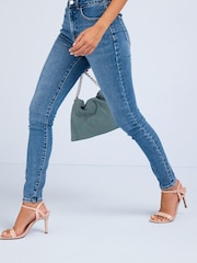 Dark Blue High Rise Super Soft Skinny Jeans - Image 2 of 5