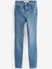 Dark Blue High Rise Super Soft Skinny Jeans - Image 5 of 5