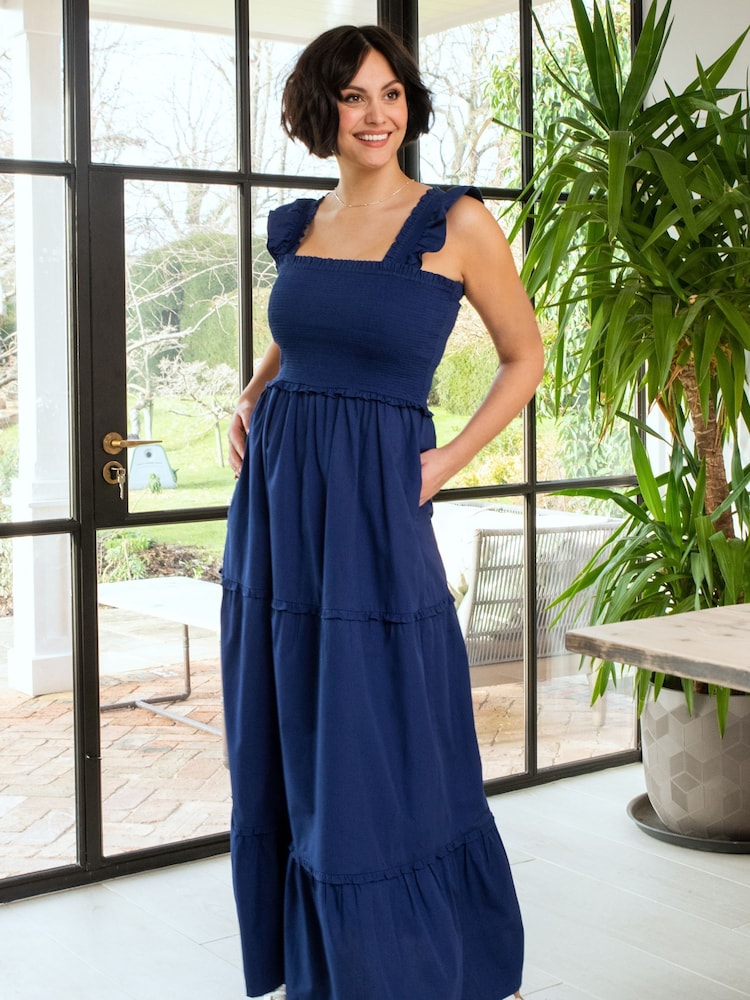 flats with long bridesmaid dress Callie Dress in Champagne Chiffon 26W