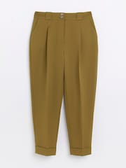 River Island Khaki Straight Leg Smart Trousers - Image 5 of 6