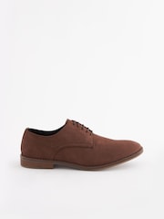 Brown Leather Derby Shoes - Image 3 of 7