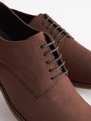 Brown Leather Derby Shoes - Image 4 of 7