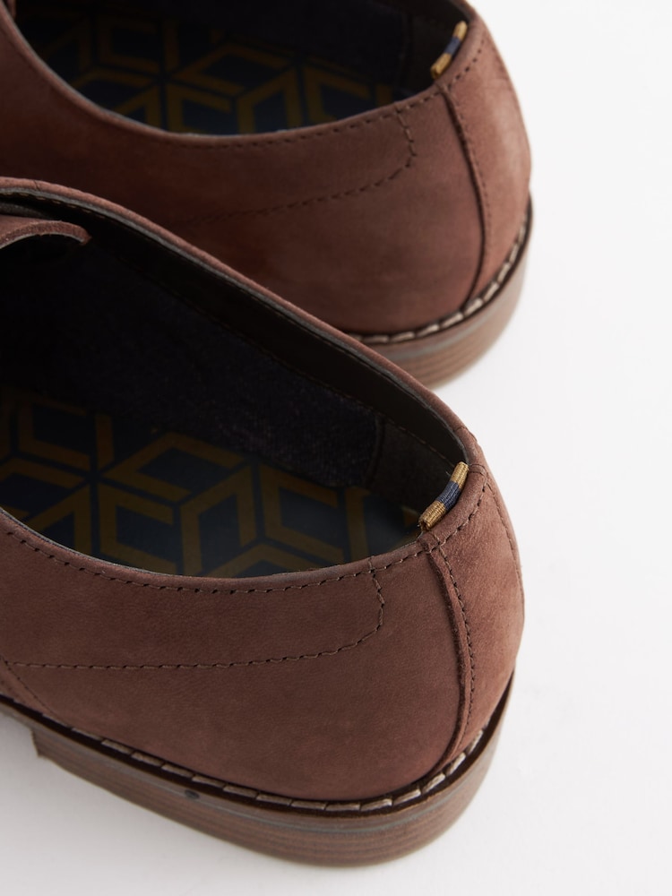 Brun - Chaussures Derby en cuir - Image 5 of 7