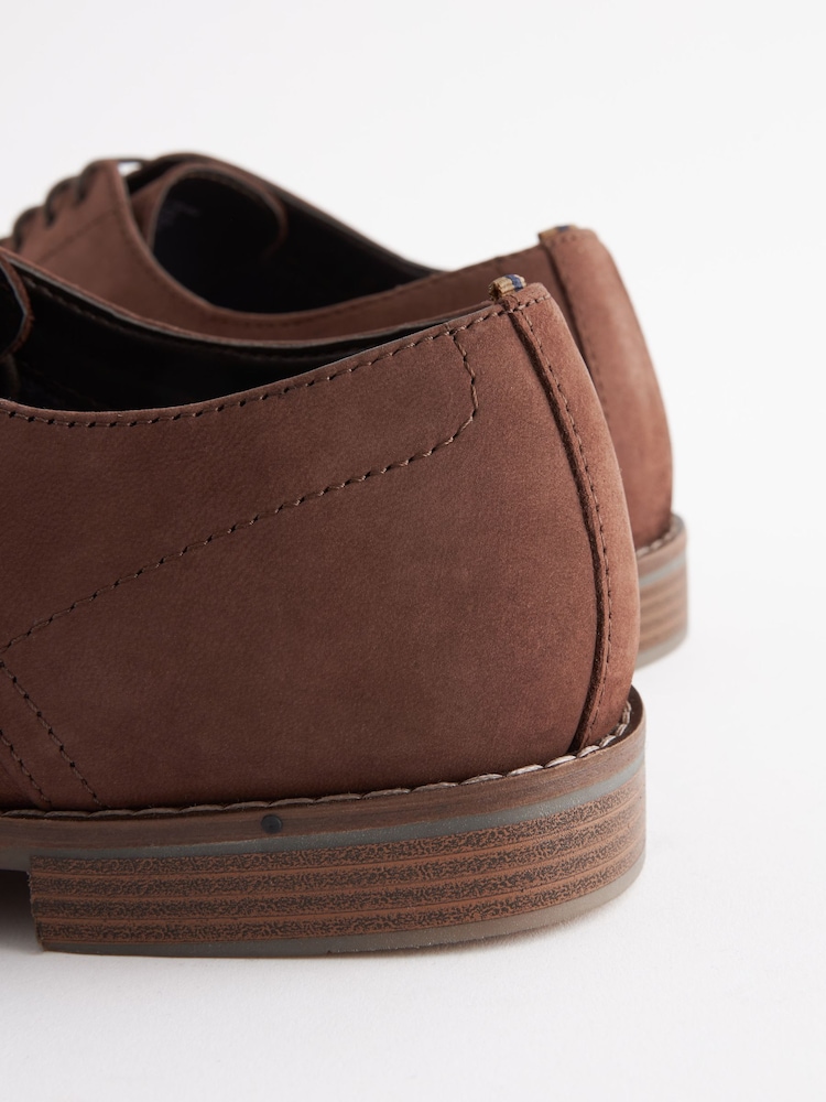 Brun - Chaussures Derby en cuir - Image 6 of 7