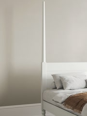 Get Laid Beds White Moroccan Four Poster Turned Leg Solid Wood Bed - Image 2 of 5