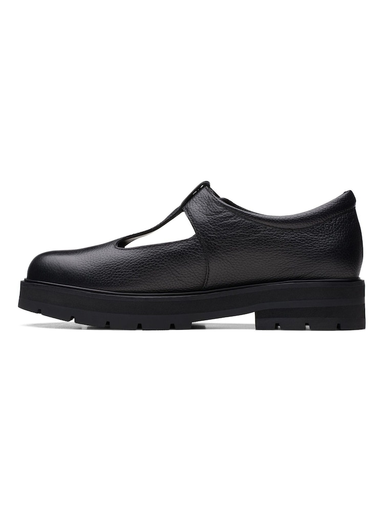 Clarks Black Multi Fit Prague Brill Shoes - Image 2 of 7