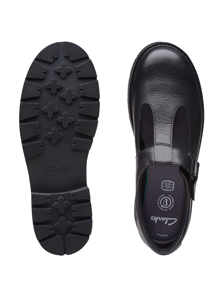 Clarks Black Multi Fit Prague Brill Shoes - Image 7 of 7