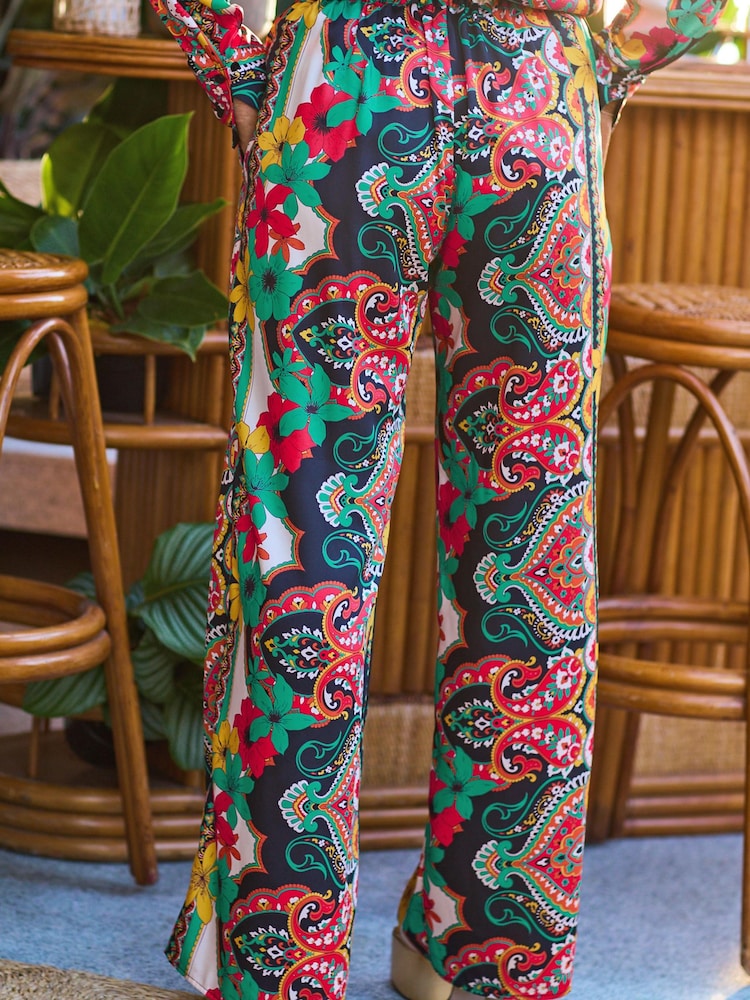 Myleene Klass Coord Scarf Print Trousers - Image 2 of 5