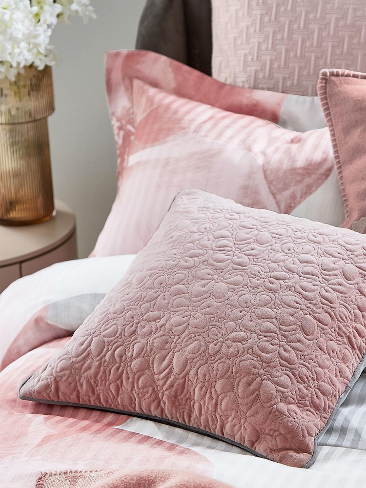Ted Baker Pink Photo Magnolia Cushion - Image 1 of 5 Ted Baker Pink Photo Magnolia Cushion - Image 1 of 5