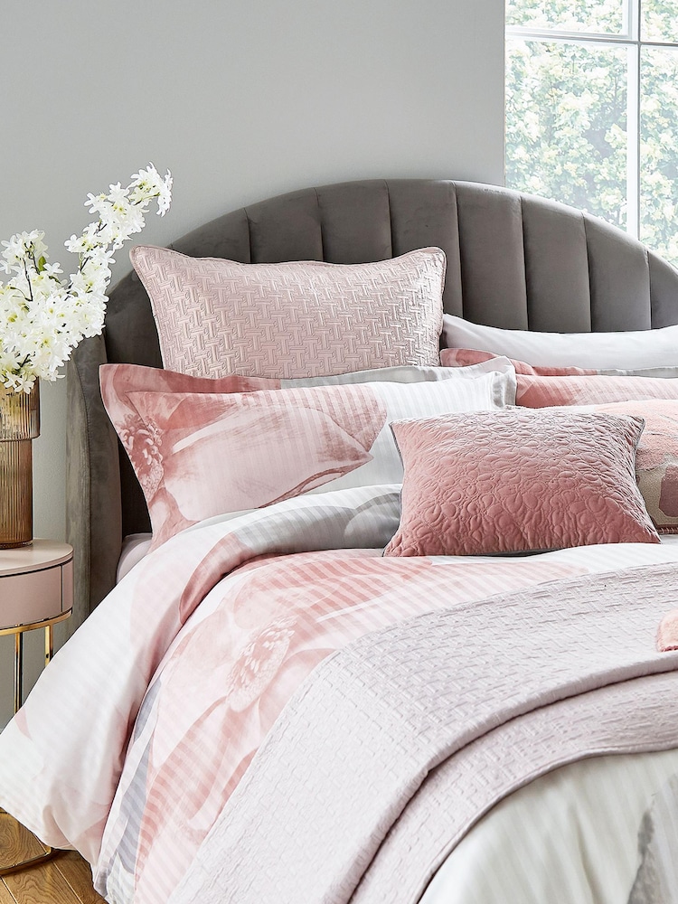 Ted Baker Pink Photo Magnolia Cushion - Image 2 of 5 Ted Baker Pink Photo Magnolia Cushion - Image 2 of 5