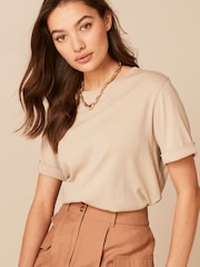 Sand Brown Tailored Utility Detail Shorts - Image 4 of 5