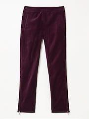 FatFace Purple Isobelle Velvet Trousers - Image 5 of 5