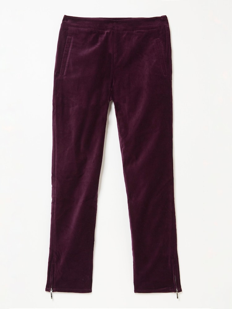 FatFace Purple Isobelle Velvet Trousers - Image 5 of 5