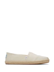 Бежевый - туфли из саржи Toms Vegan Alpargata Drizzle - Image 1 of 6