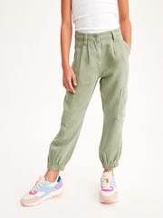 Khakigrün - TENCEL™-Cargohose (3–16 J.) - Bild 1 von 7