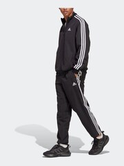 adidas Black 3 Stripes Woven Tracksuit - Image 4 of 9
