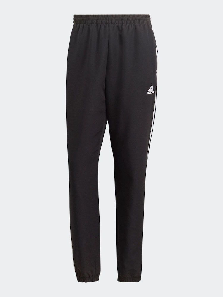 adidas Black 3 Stripes Woven Tracksuit - Image 9 of 9
