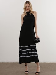 Religion Black Halterneck Midi Maxi Dress - Image 1 of 6
