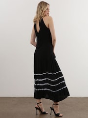 Religion Black Halterneck Midi Maxi Dress - Image 2 of 6