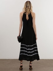 Religion Black Halterneck Midi Maxi Dress - Image 5 of 6