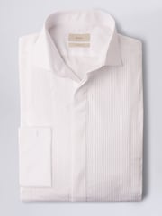 MOSS White Tailored Fit Pleated 100% Cotton Shirt Dress - Image 2 of 3