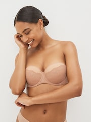 Nude Trapped Lace Smooth Strapless Bra - Image 1 of 4