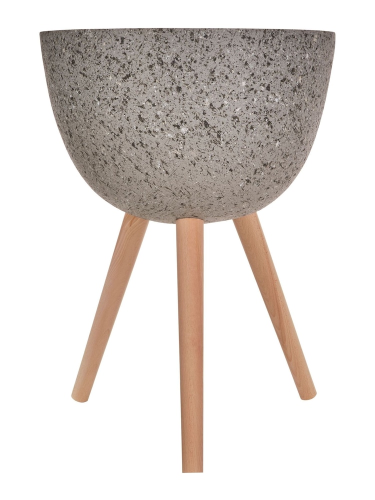Fifty Five South Dark Grey Darnell Large Speckled Planter - Image 2 of 4