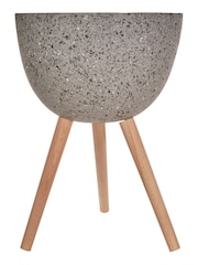 Fifty Five South Dark Grey Darnell Large Speckled Planter - Image 3 of 4