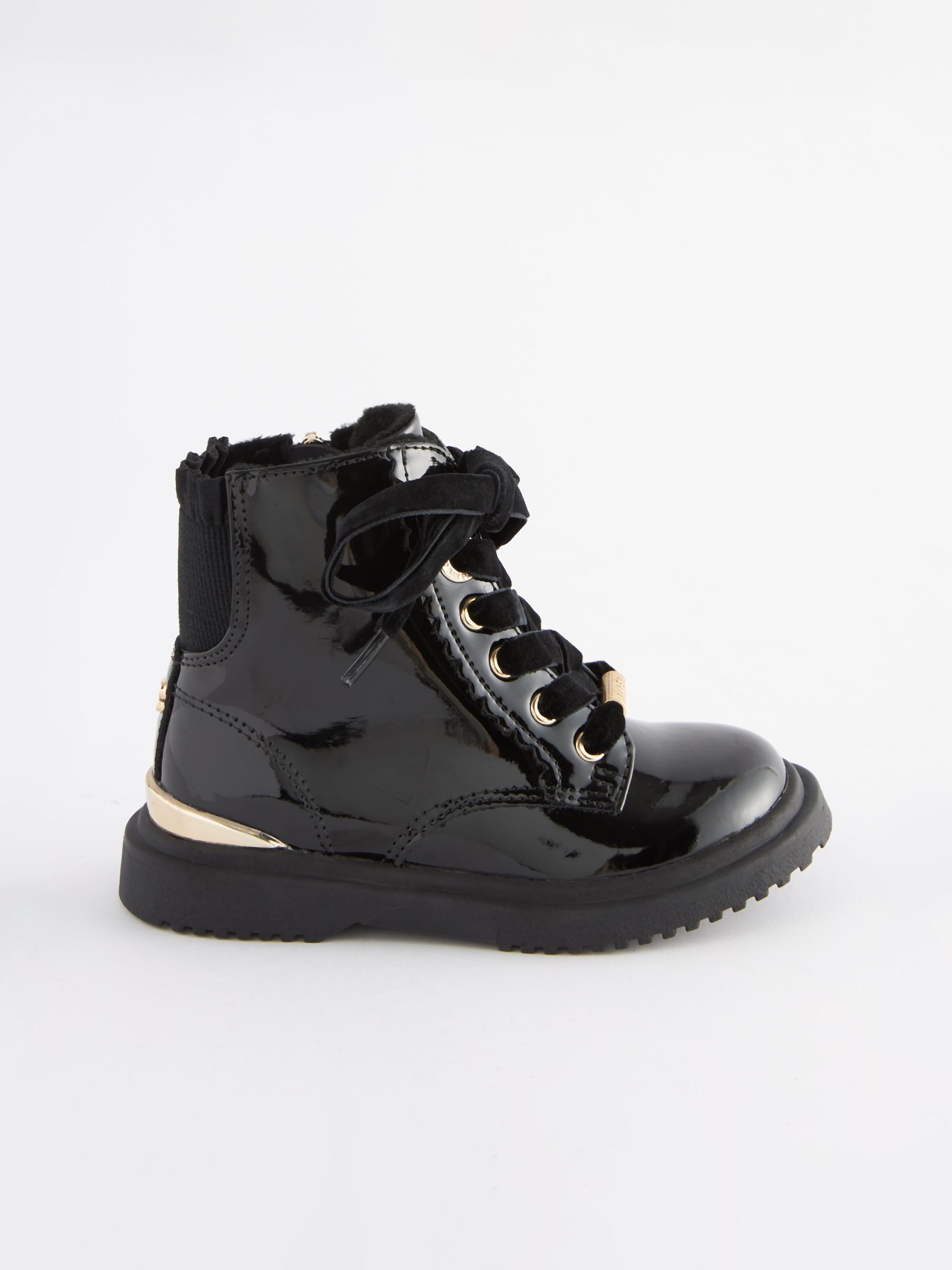 Baby girl black patent boots on sale