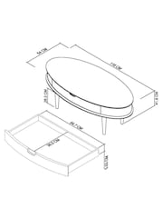 Bentley Designs Natural Coffee Table - Image 4 of 4