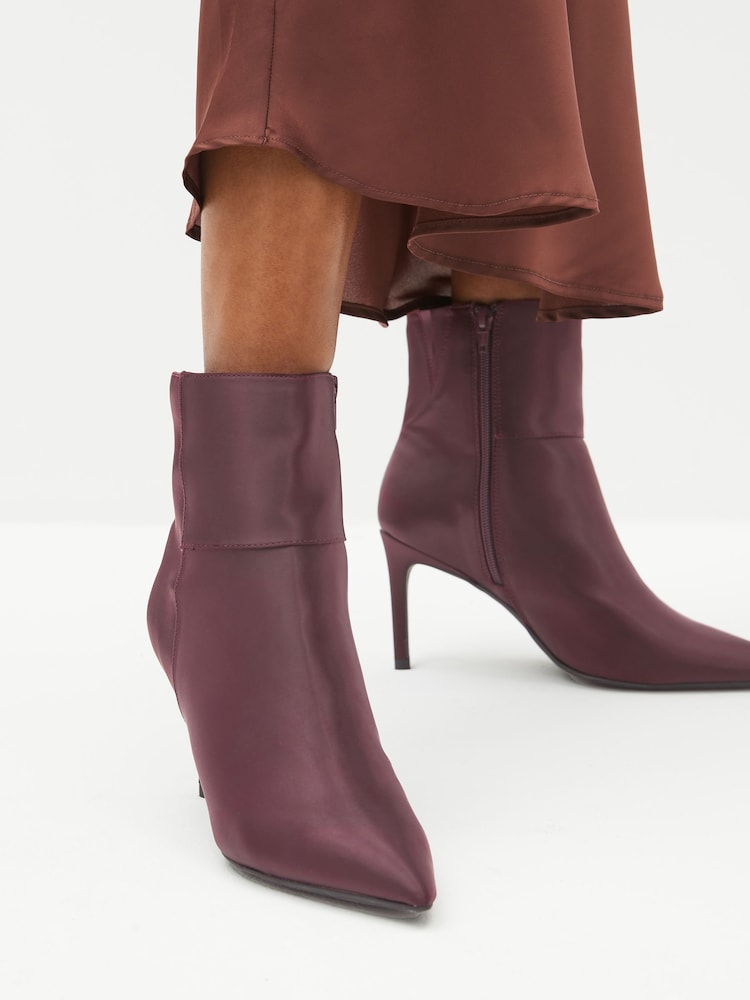 Purple Forever Comfort® Point Toe Heeled Ankle Boots - Image 2 of 8